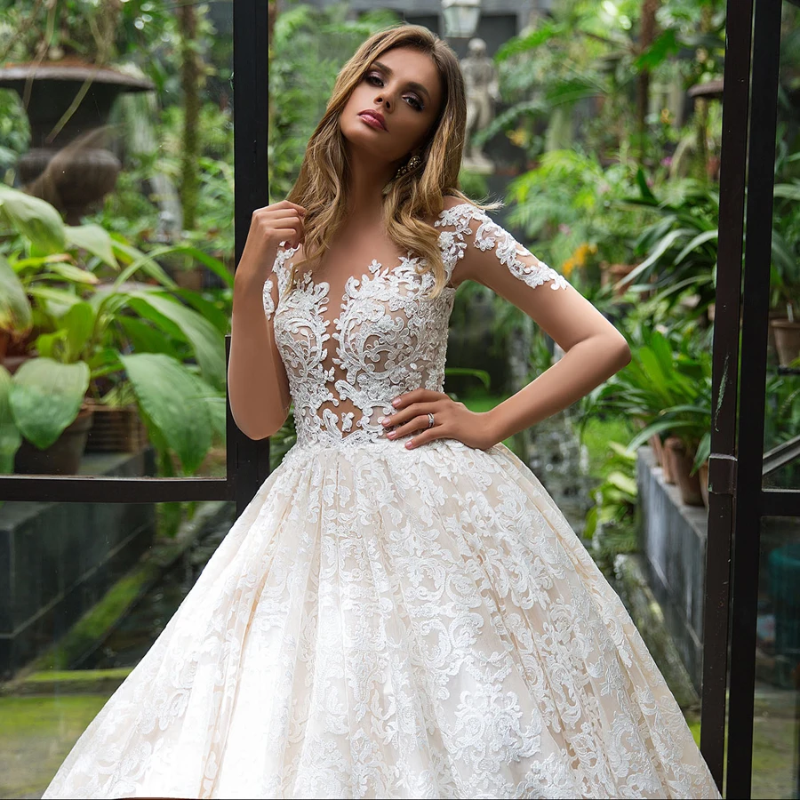 Очаровательный Новый Дизайн Amanda Novias кружевное свадебное платье с длинным