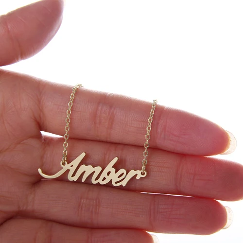 Alphabet Letters Name Necklace Charm 