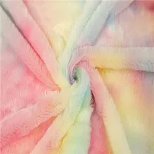 1 ярд зимняя плюшевая ткань радужного цвета теплая ткань DIY Домашний текстиль Одежда Игрушки Рукоделие Шитье искусственный мех Ткань GPD8827