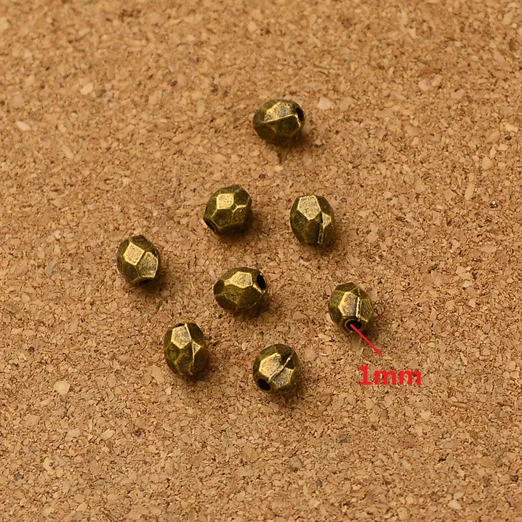 

Wholesale 100 pcs small Hole Beads Antique bronze Pendant Alloy DIY Fashion charm Bracelet Necklace Jewelry Accessories