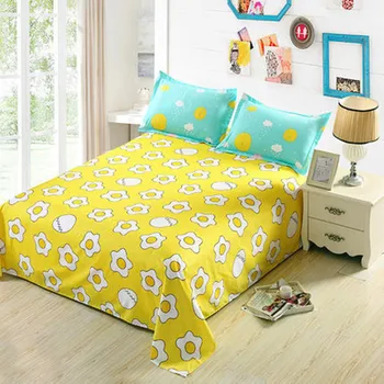 

Single Double Bed Flat Sheet Sunshine Printing Flat Bed Sheet For Children Adults 1 Piece Sanding Sheet Only XF347-3
