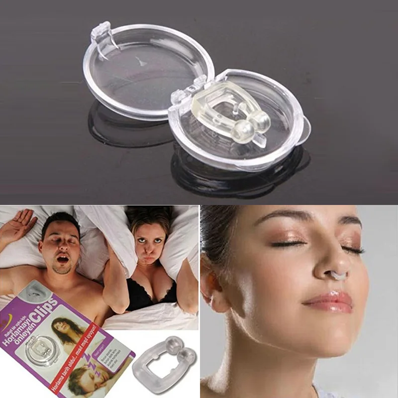 

Stop Snoring Anti Snore Nose Clip Apnea Guard Care Tray Sleeping Aid Eliminate or Relieved Snoring Health Care