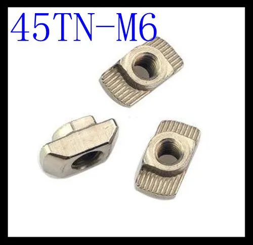 

T nut Hammer Head Nut M6 Connector Nickel Plated for 45 series Slot Groove 8 M4 M5 M6 M8 Aluminium Profile Accessories