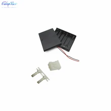 10Pcs 6xAA Battery Case Holder Socket Wire Junction Boxes With Wires, Switch&Cover, PH 2.0 Header and Crimps