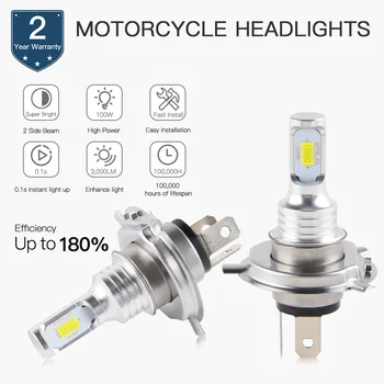 

NICECNC LED Headlight Bulbs For TRIUMPH Tiger 800 Street Triple Trophy 900 1200 Scrambler Daytona 675 Rocket III Adventurer