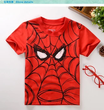 

2020 Summer Style Cotton Children Short Sleeve T-Shirts Kids Clothing Tees Baby Boy Girl Cartoon Tops Kids Spiderman T shirt