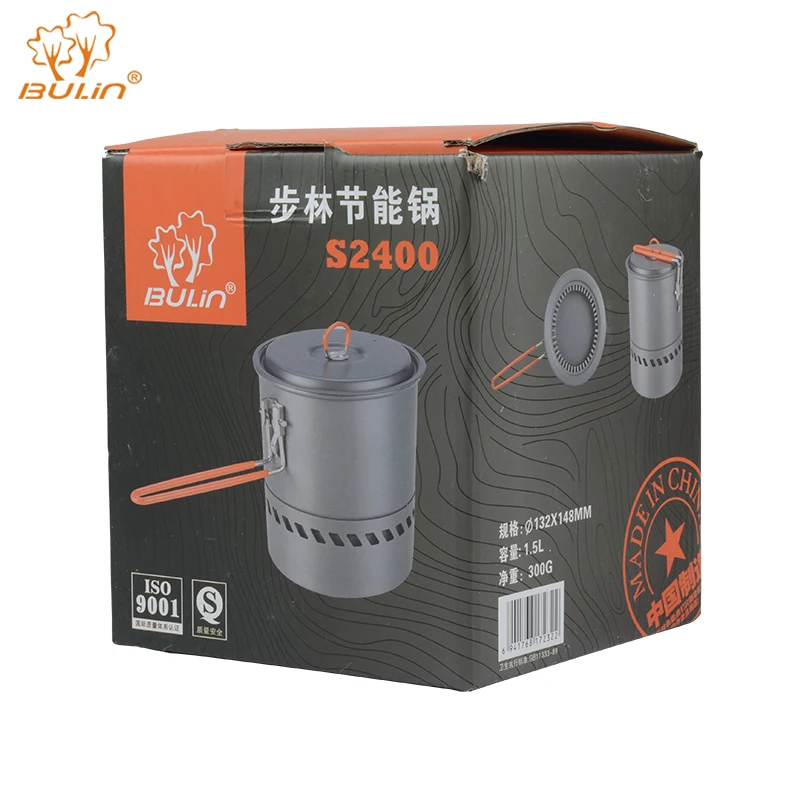 BULin senderismo Picnic mochilero vajilla Camping Pot Pan cocina al aire libre