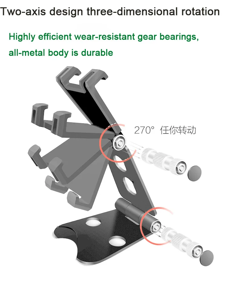 Универсальный вращающийся настольный держатель для планшета для ipad air 2 mini 1 3 4 5 pro 9,7 10,5 12,9 Складная подставка-держатель для сотового телефона Поддержка