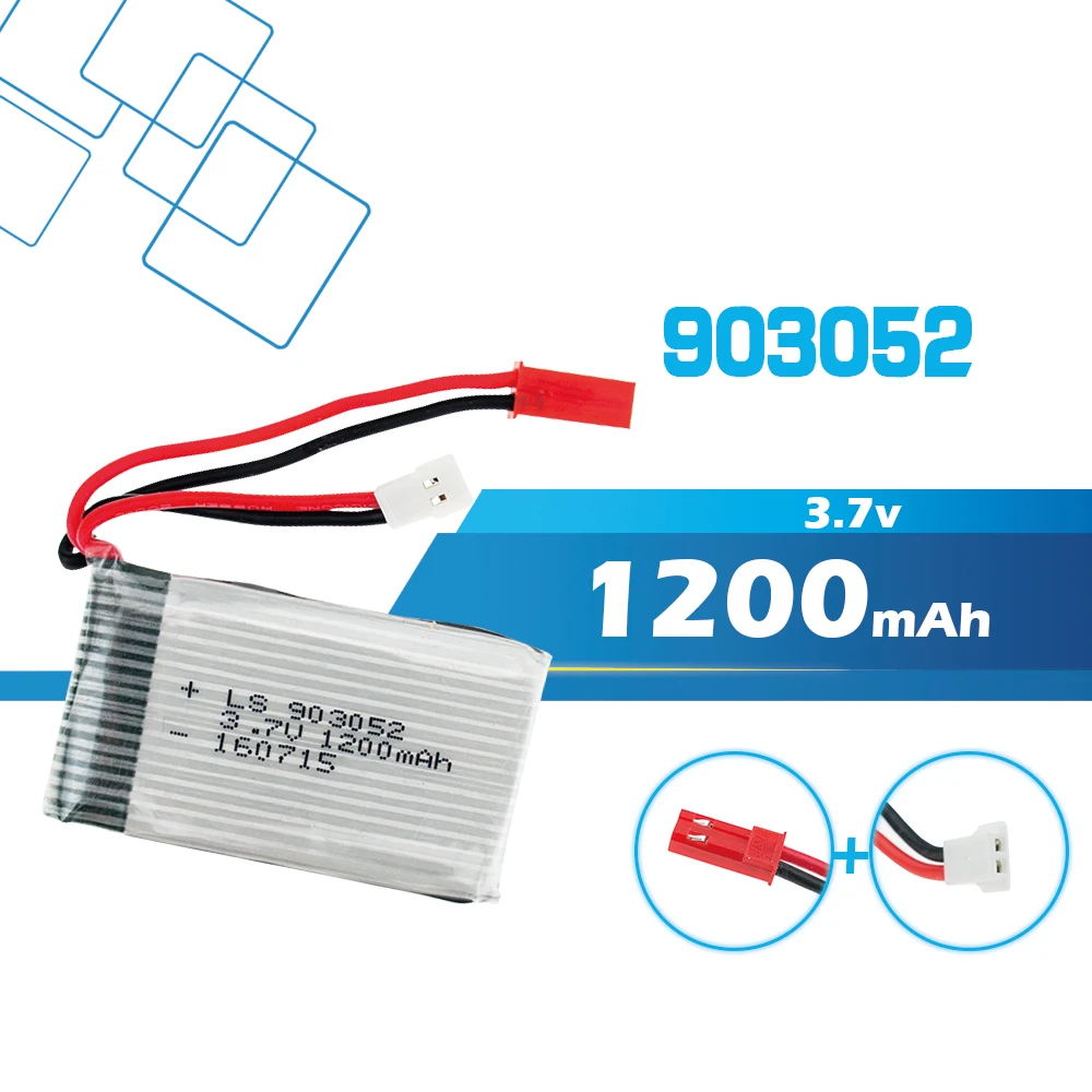 1 шт. литий полимерный аккумулятор 3 7 В 1200 мАч для квадрокоптера Syma X5SW X5SC M18
