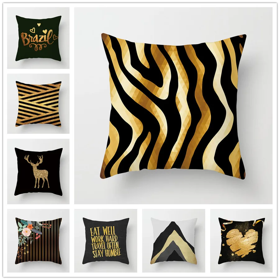 

45x45 PillowCase Square Pillow Cover Cushion Case Throw Hidden Zipper Closure Pillows Pattern For Bedroom Living Room 061-21