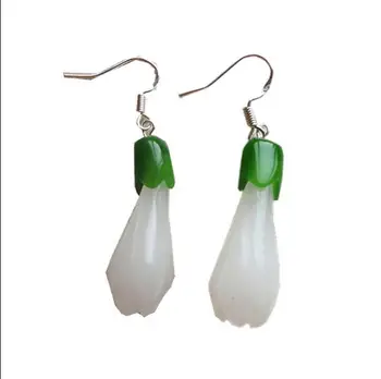 

Free shipping shipping Green Fortune Dangle Earrings