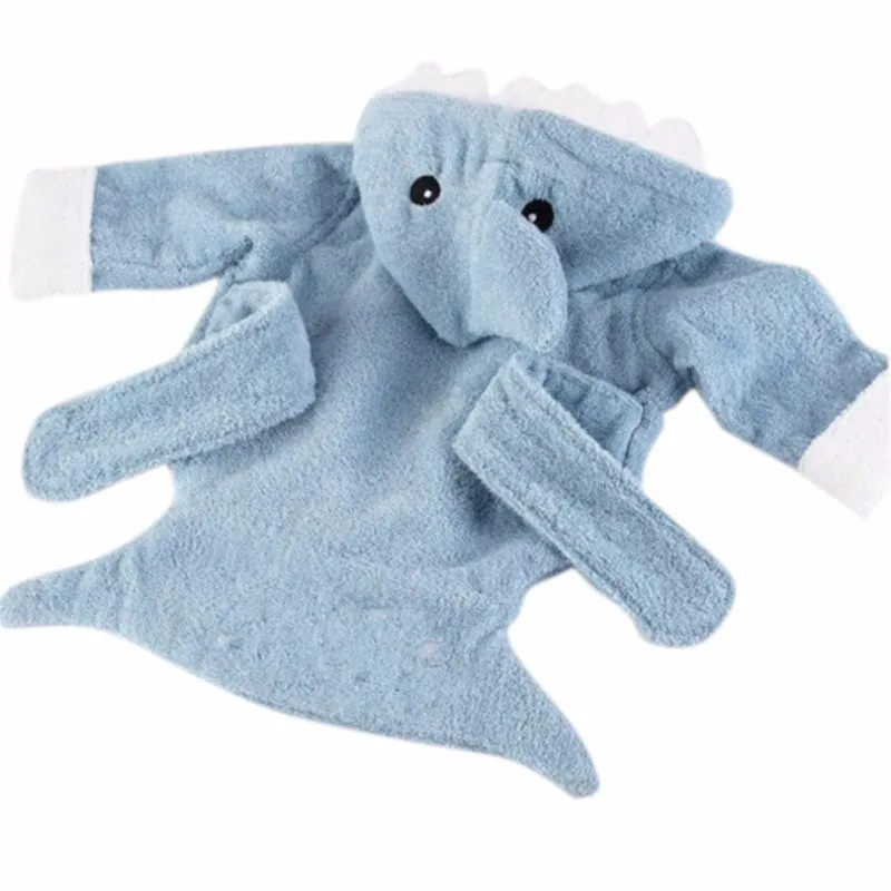 Хлопок с капюшоном животных детский халат Детская мультяшная полотенце персонаж детский купальный халат младенческое полотенце s
