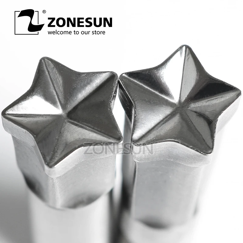 

ZONESUN Pentagram Single Tablet Punch Machine Mold Press Custom Stamping Die Tablet Die Logo TDP0 1.5 3 5 Mould Making Machine