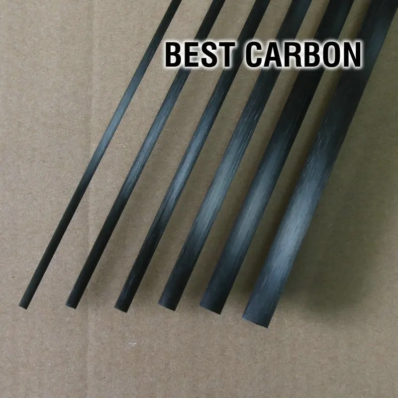 5pcs Of Dia. 1.0mm X 1000mm Carbon Fiber Rod Toray Carbon Fiber Joint