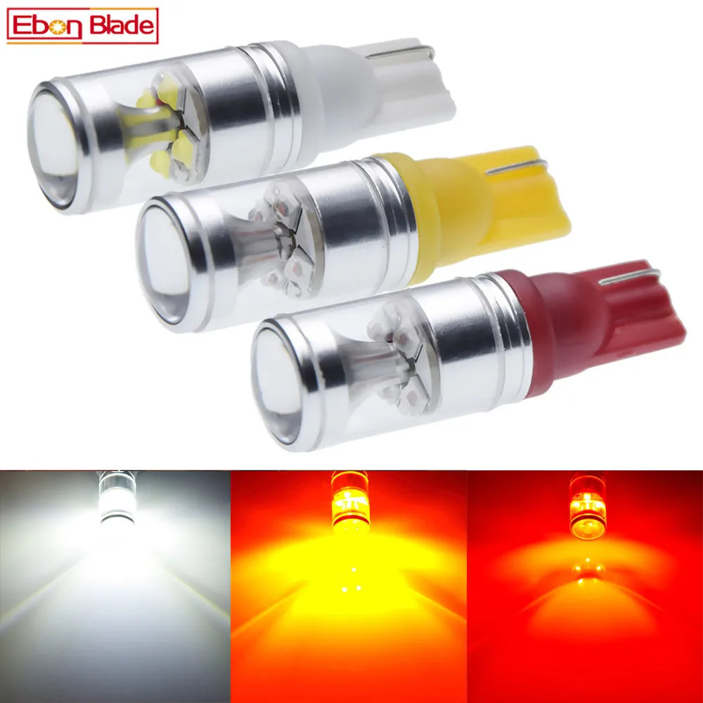 

2x T10 W5W 920 912 921 High Power 30W Extreme Bright XBD Chips LED Bulbs For Car Parking Backup Reverse Light Lamp 12V 24V DC