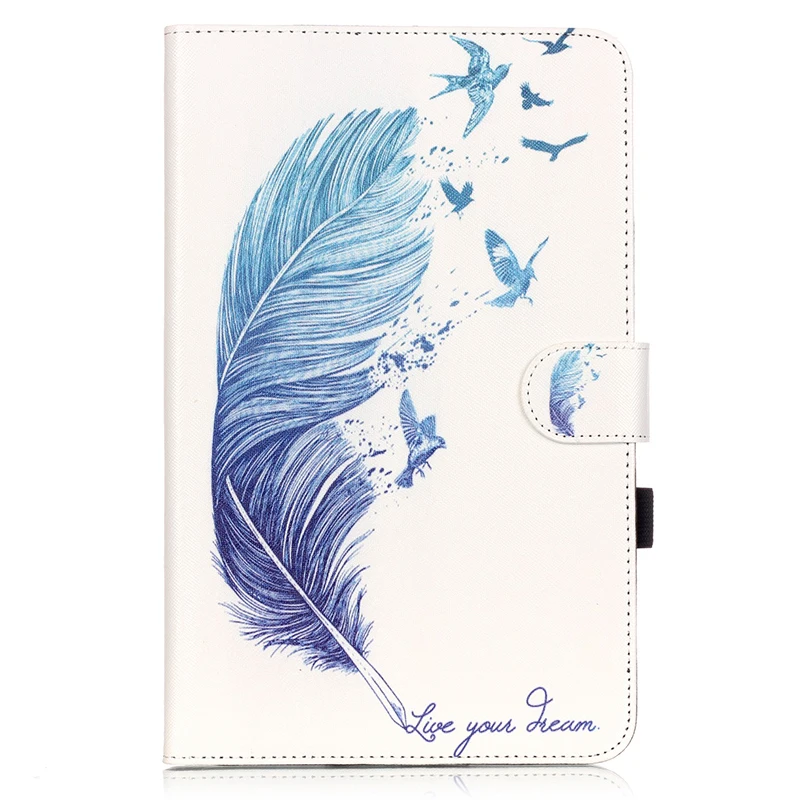 

LUCKBUY For galaxy Tab E T560 9.6" Tablet Terrible Skulls Halloween Type Design Flip Stand Painted PU Leather Tablet Cover Cases