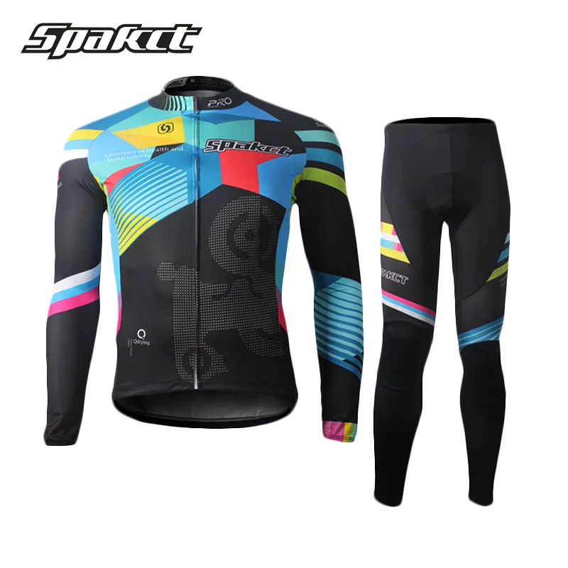 Spakct Couple Set Cycling Clothing Jersey Set Pro Team Racing Sports