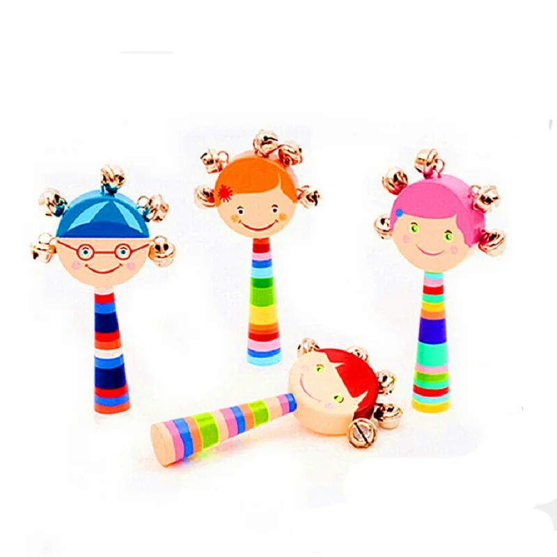 Subcluster Random style Baby Wooden Hand Rattles Musical Party Favor Child Shaker Percussion Musical Instrument Educational Toy Subcluster Random style Baby Wooden Hand Rattles Musical Party Favor Child Shaker Percussion Musical Instrument Educational Toy