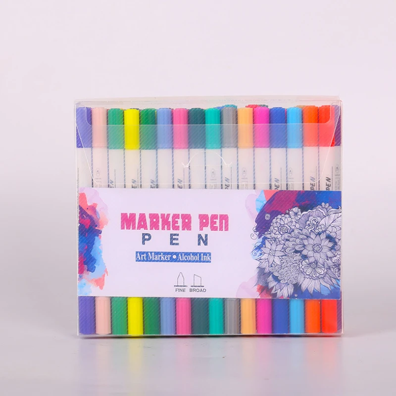 

Double-headed marker child painting drawing 24/36/48 color anime special watercolor pen drawing copic markers brush pen