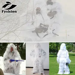Fyuzlcion снег волосами Маскировочные костюмы чистый белый охоты Recon камуфляжная одежда открытый боевой униформа