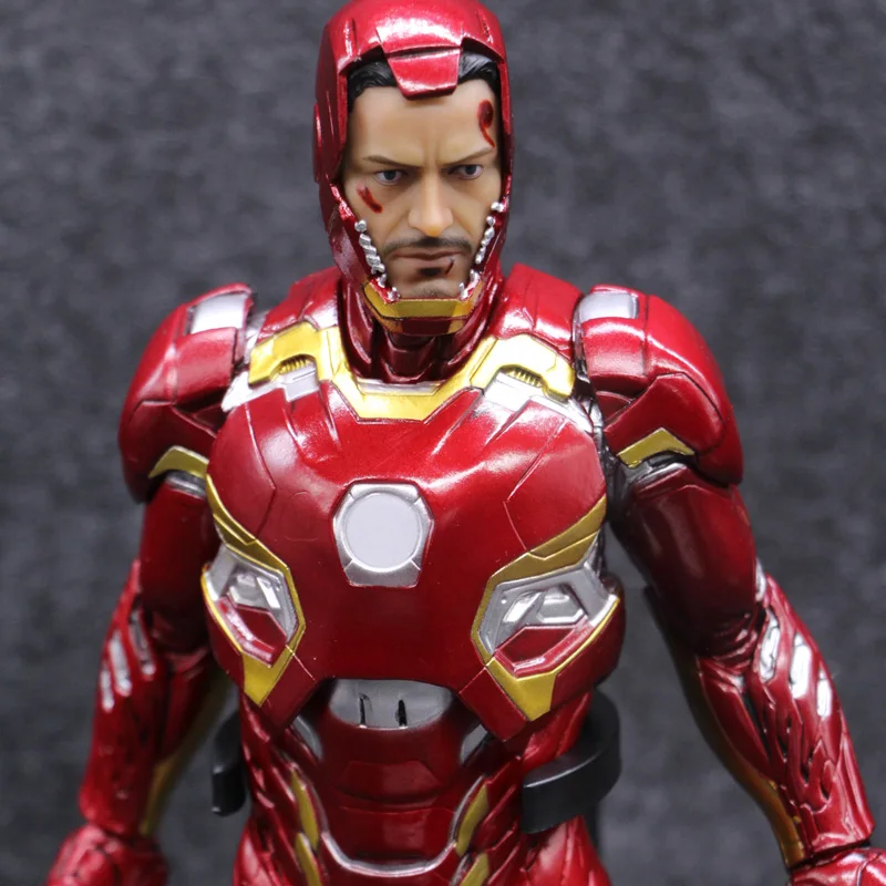 Безумные игрушки Marvel Мстители Железный человек 3 Марка XLV MK45 999 лимит 1:6 ПВХ