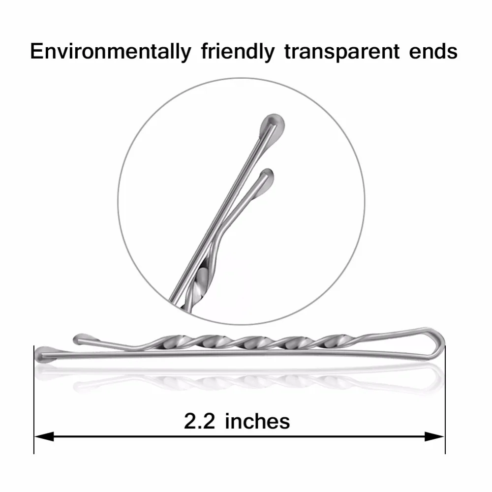 24pcs 5.5cm Hair Clip Pin Hairpin Spiral Gold Silver Bobby Pins for Women Girls Hair Clips Styling Accessories Metal Barrettes