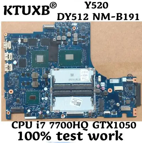 DY512 NM B191 для lenovo Y520 15IKB материнская плата ноутбука GTX1050 GPU DDR4 100%|Материнские платы