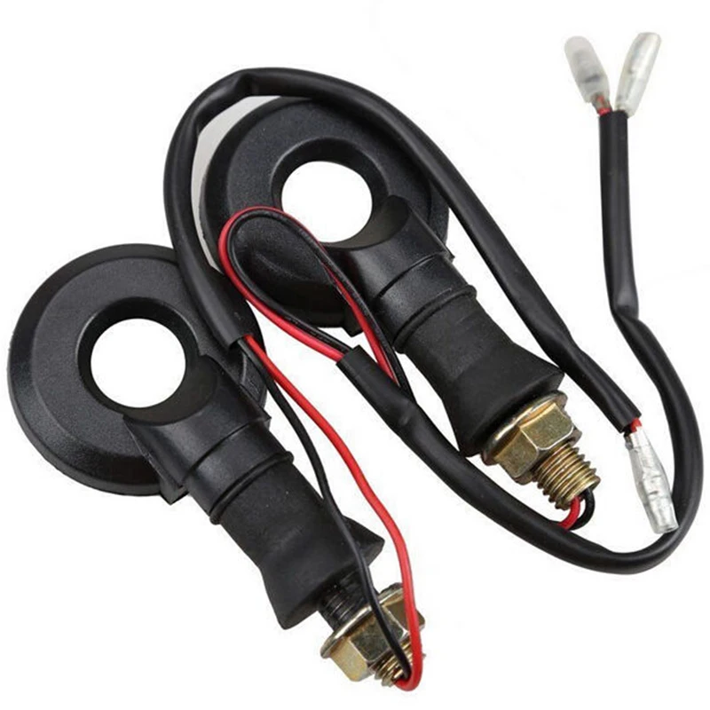 4pcs/set  Amber 12LED Circle Motorcycle Turn Signal Indicators Blinker Tail Light