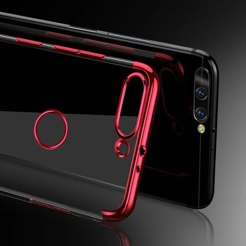 Силиконовый мягкий чехол для Huawei Honor V10 7Plus 7X 6A 9 lite с гальваническим покрытием Magic