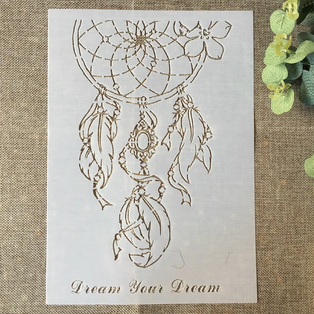 

29*21cm Dream Tassel DIY Layering Stencils Wall Painting Scrapbook Coloring Embossing Album Decorative Paper Card Template