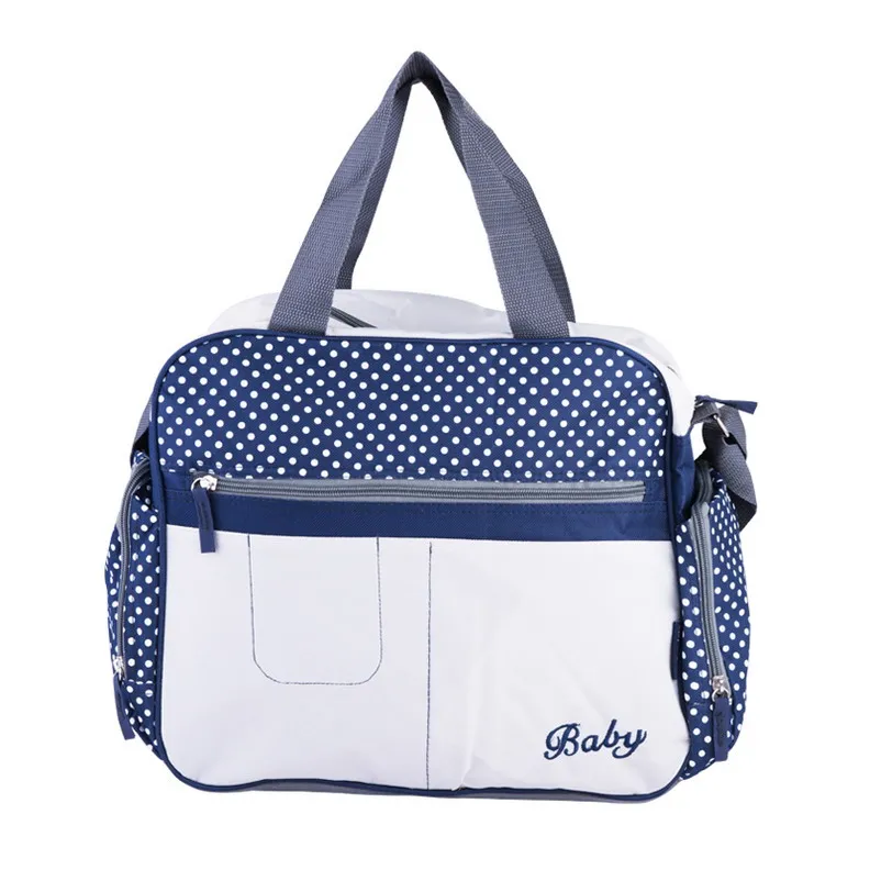 Insular детские сумки для подгузников модная сумка для подгузников сумка на плечо для мамы Материнство Мумия Сумка водонепроницаемая Детская сумка для коляски - Цвет: Blue