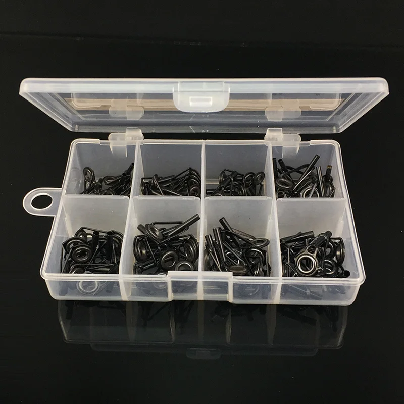 

Spinning Rod Guides Tip Ceramic Fishing Rod Guide Replacement Tip Spare Parts Repair and Tips Repair Eye Loop Kit with Box