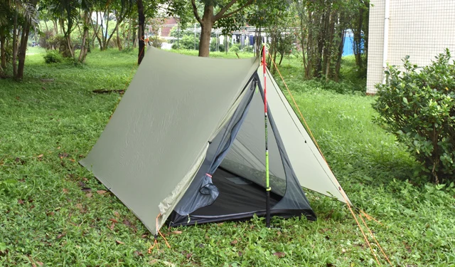 20D нейлон 2 местная палатка двойной боковой силиконовое покрытие ультра светильник Пляжный Тент Oudoor Палатка палатки