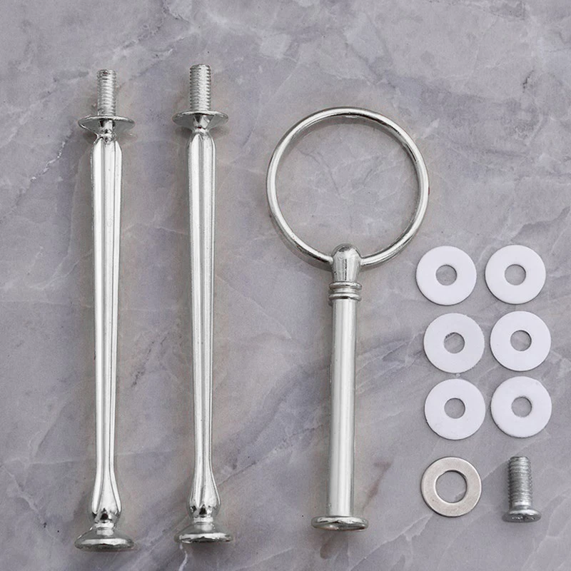 

Cake Plate Stand Stick Handle Fitting Hardware Rod Zinc Alloy Cupcakes