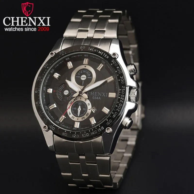 

CHENXI Brand Men Watches Steel Strap Quartz Calendar Watch Luxury Fashion Business Male Gift Quartz Wristwatch Hot Sale NATATE