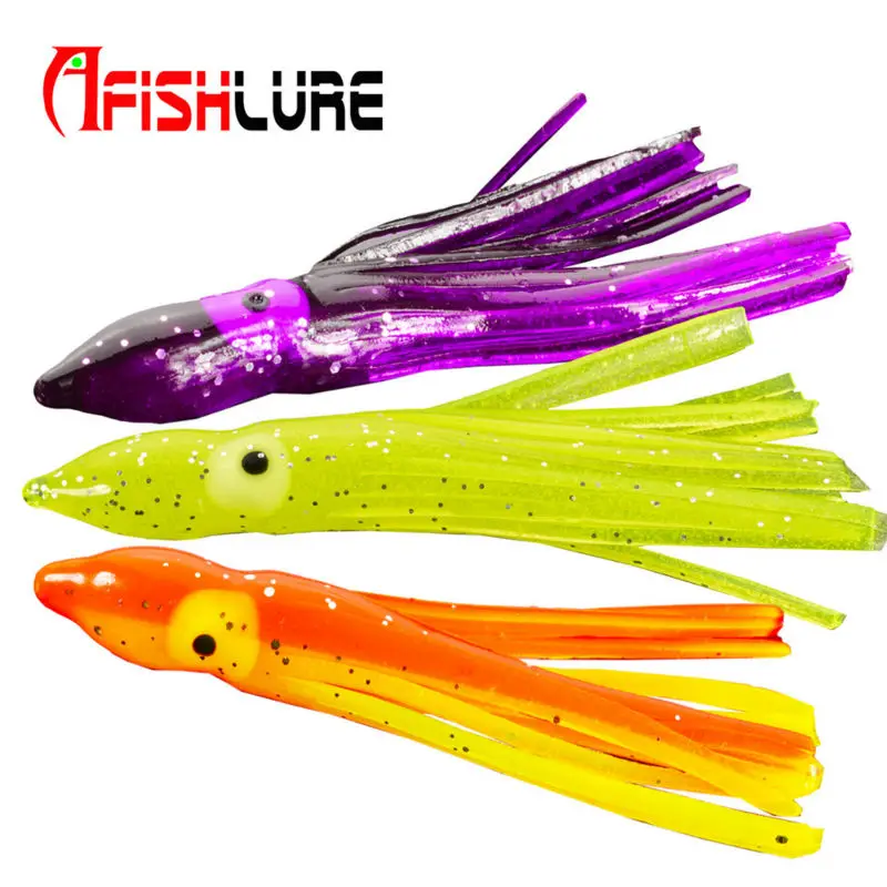 

Afishlure AR22 octopus bait soft squid skirt 65mm 2g soft lure false baits artificial bait Jig Fishing Lure 6pcs/lot