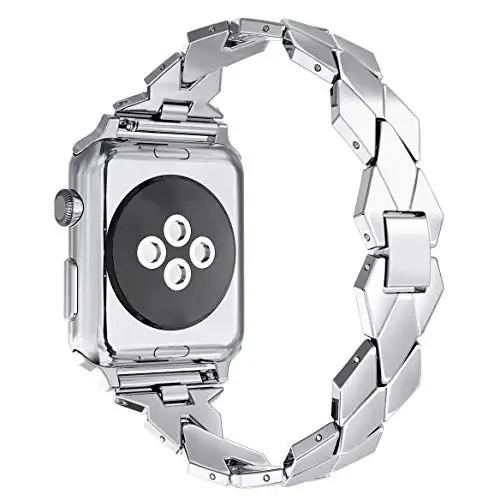 Цветной ремешок из нержавеющей стали для Apple Watch series 1/2/3 42 мм 38 браслет iwatch 4/5 40 44