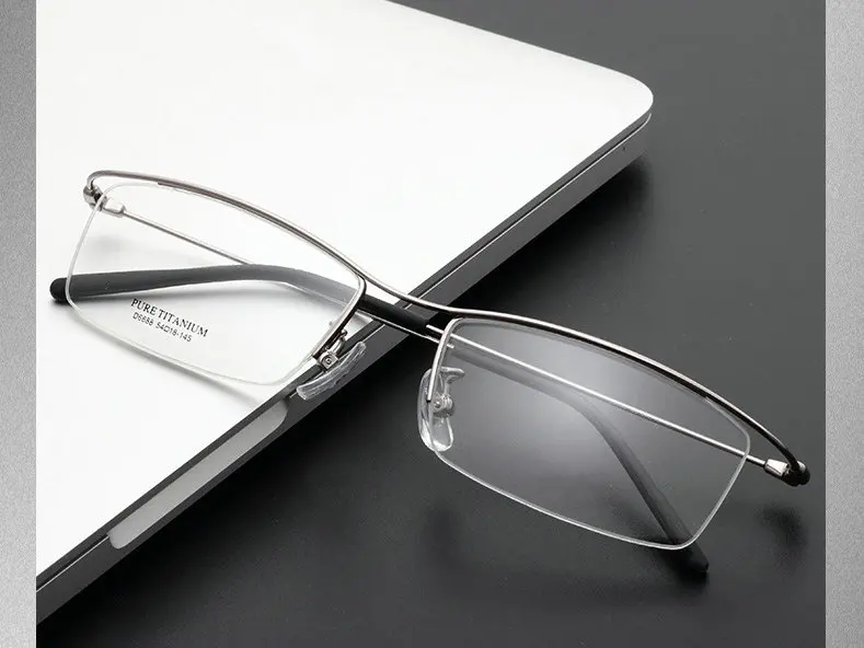 MINCL/ New Brand Titanium Eyeglasses Frames Ultra Light Myopia Round Vintage Glasses Optical Frame for Male and Women NX | Аксессуары