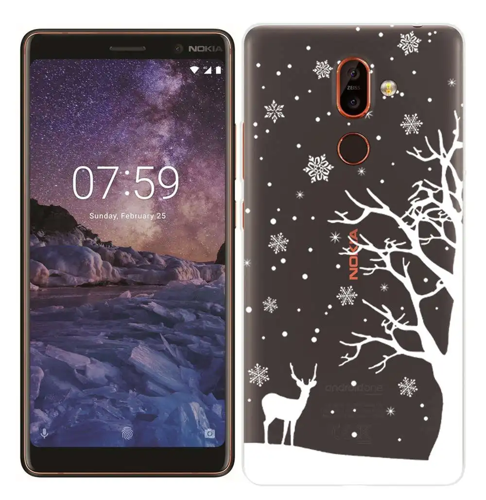 For Nokia 7 Plus Soft TPU Fundas Painted Silicone Case for Nokia 2.1 3.1 5.1 6.1 Smart Back Cover for Nokia 3 5 6 7 8 ShockProof (2)