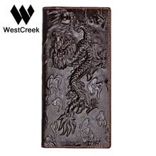 Marke Einzigartiges Design Chinesischen drachen Muster Echtes Leder herren Geldbörsen Hohe Qualität Wirklich Leder Geldbörse durch GMW008