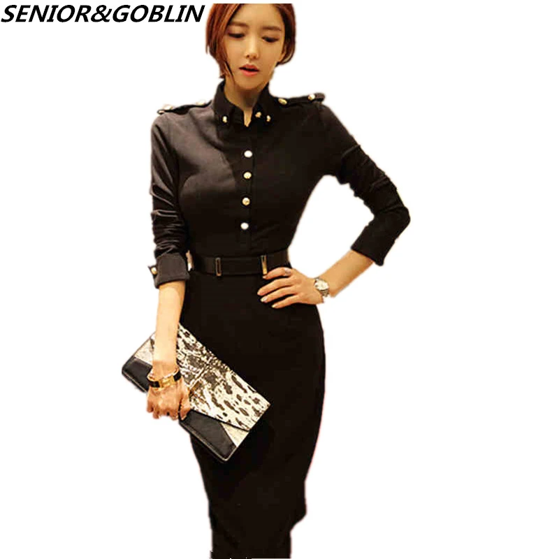 womens black work dresses