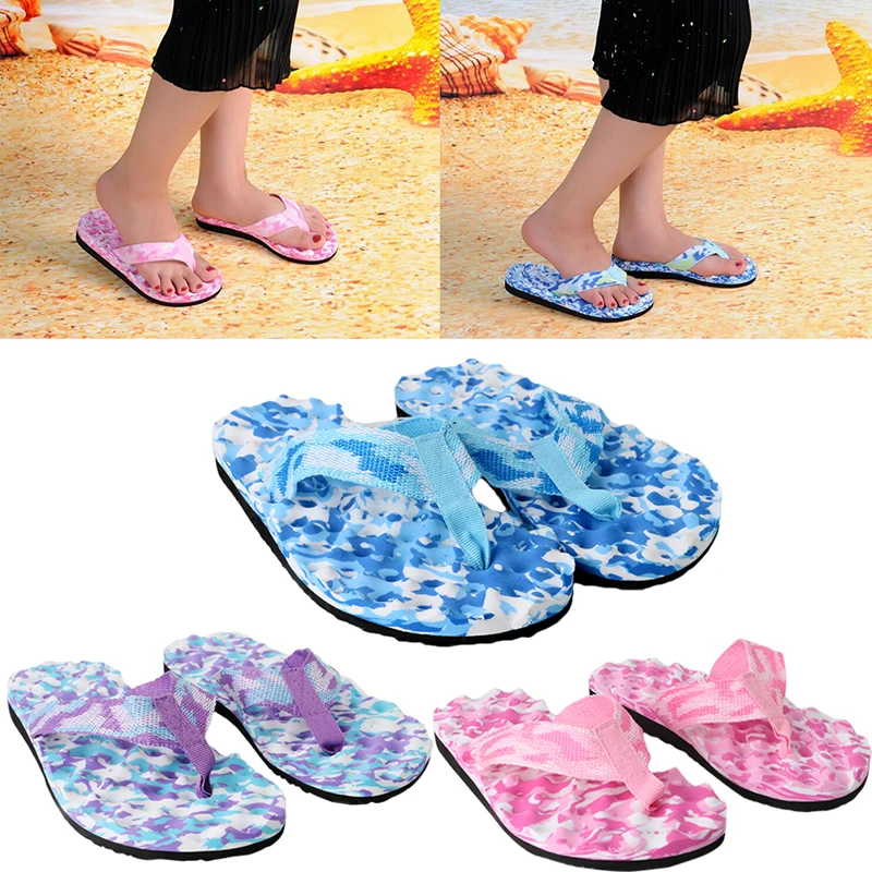 

THINKTHENDO New Arrive 1Pair Women Summer Beach Slippers Flip Flops Shoes Sandals Slipper Indoor Outdoor
