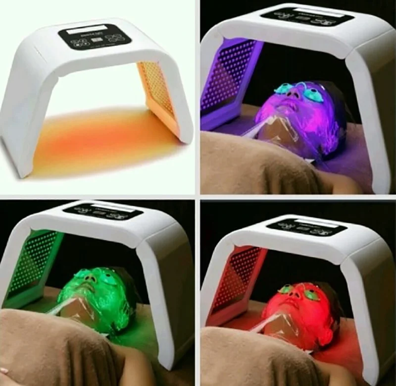 Неинвазивный светодиодный светильник Фотон терапия 7 цветов Маска красота машина для лица удаления акне против морщин Отбеливание
