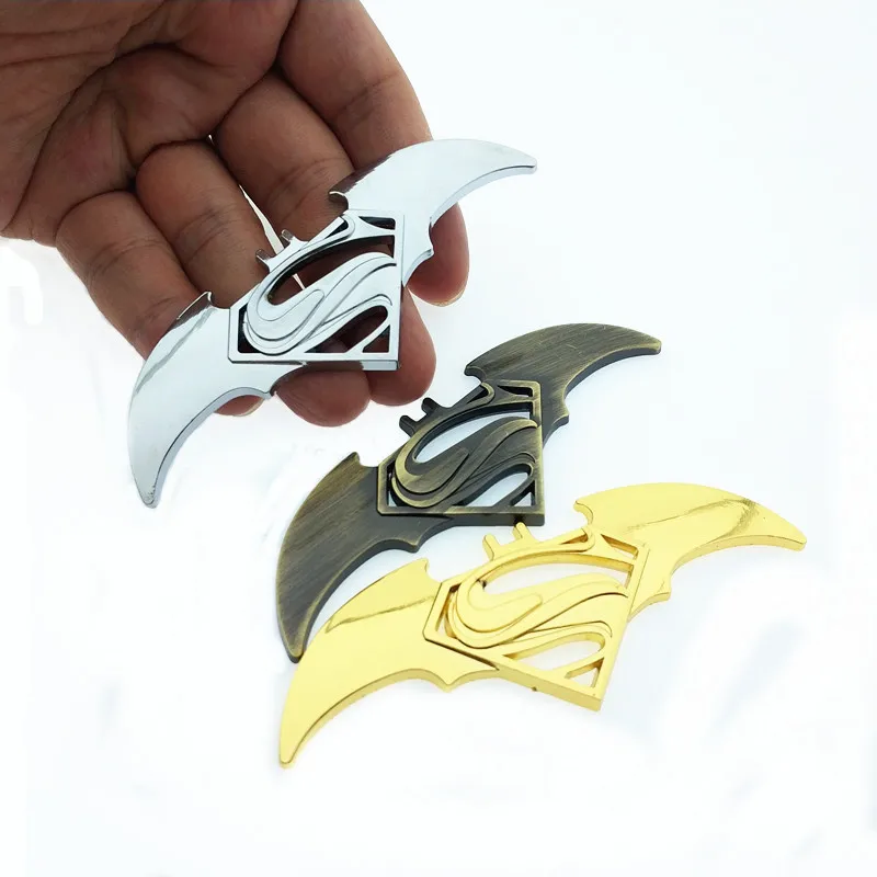 

CDIY 3D Metal Motorcycle Car Stickers batman superman Logo Emblem Badge Car Styling for Fiat Bmw Ford Audi lada toyota Volvo