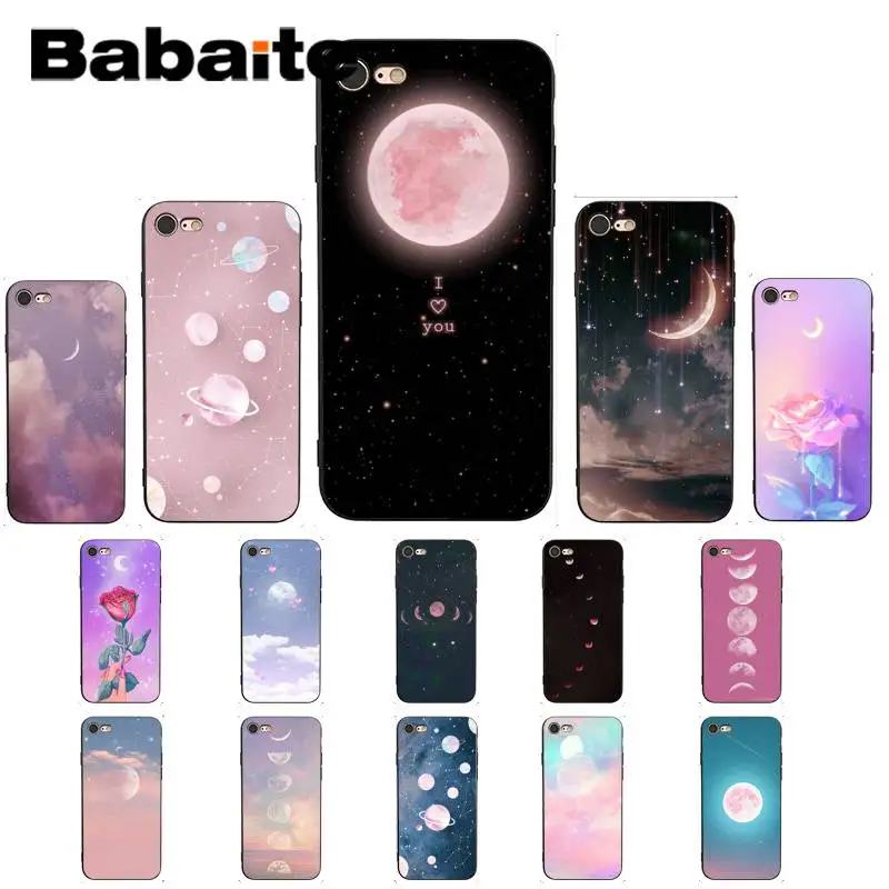 

Babaite Beautiful moon fashion aesthetic pop art Phone Case for iPhone X XS MAX 6 6S 7 7plus 8 8Plus 5 5S XR 11 11pro 11promax