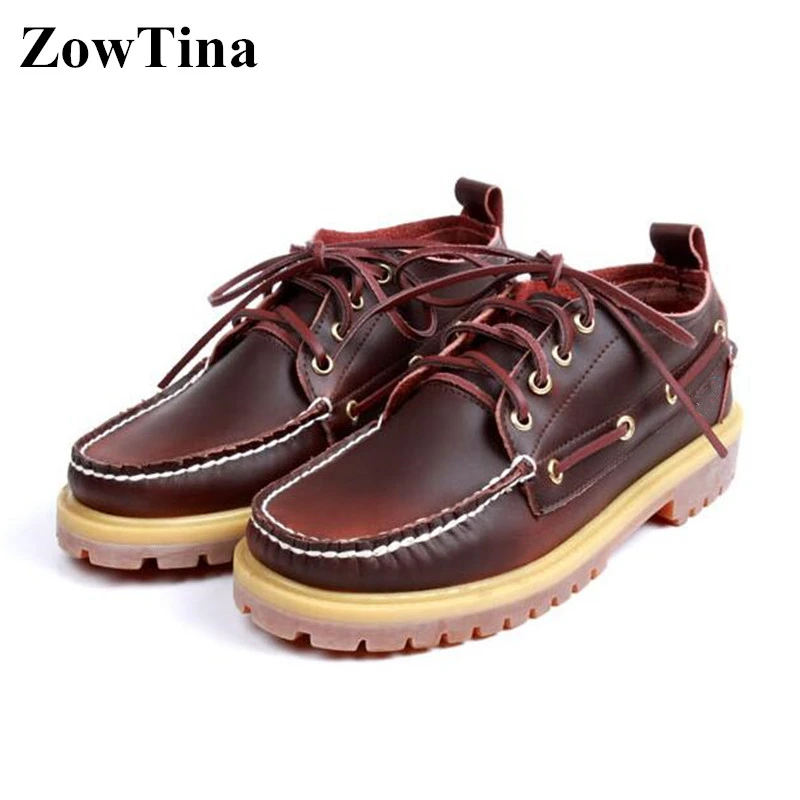 mens lace up boat shoes