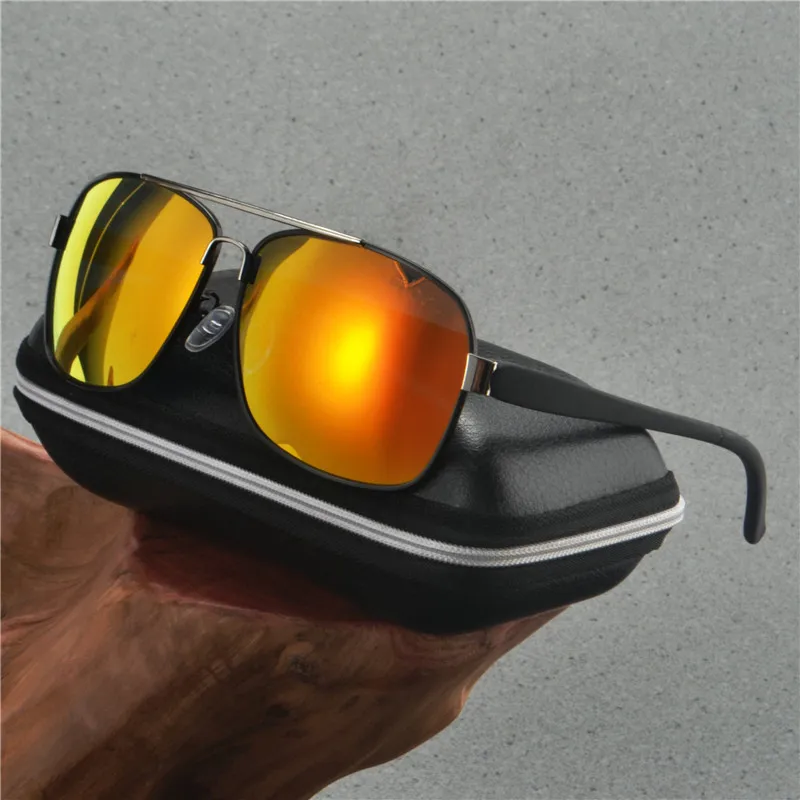 Винтаж фирменного дизайна Для Мужчин's квадратные поляризационные солнцезащитные очки Для мужчин Для женщин на открытом воздухе вождения солнцезащитные очки для мужчин UV400 FML