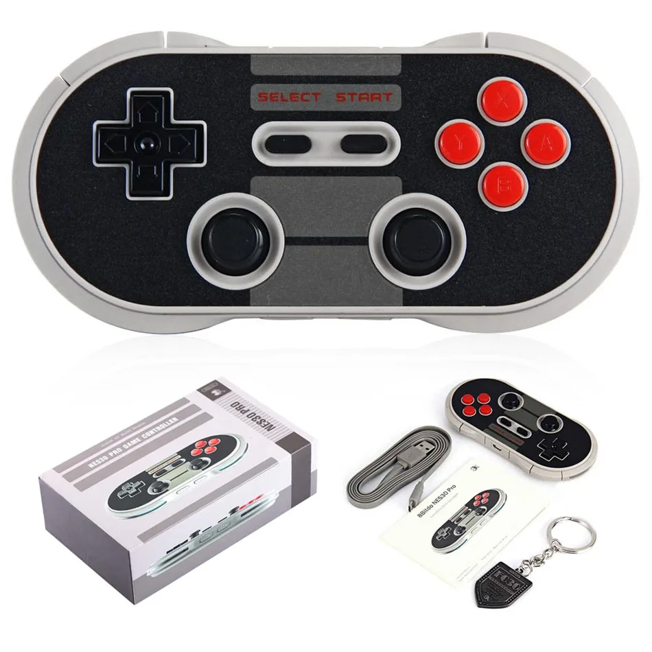 8Bitdo NES30 Pro Wireless Bluetooth Controller Dual Classic Joystick ...