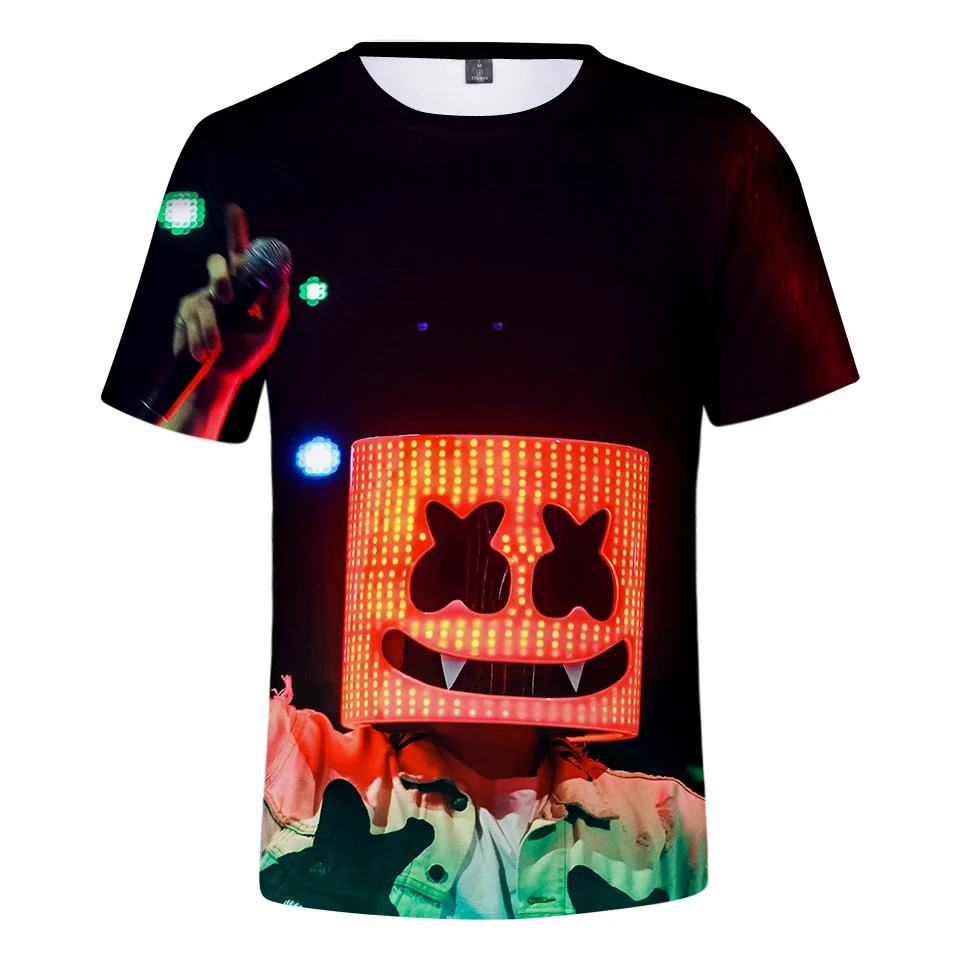 Summer 2019 Trend Marshmello T-Shirt Round Neck Short Sleeve Men/Women Casual Fashion Short Sleeve 3D Mens Clothing Plus Size Summer 2019 Trend Marshmello T-Shirt Round Neck Short Sleeve Men/Women Casual Fashion Short Sleeve 3D Mens Clothing Plus Size