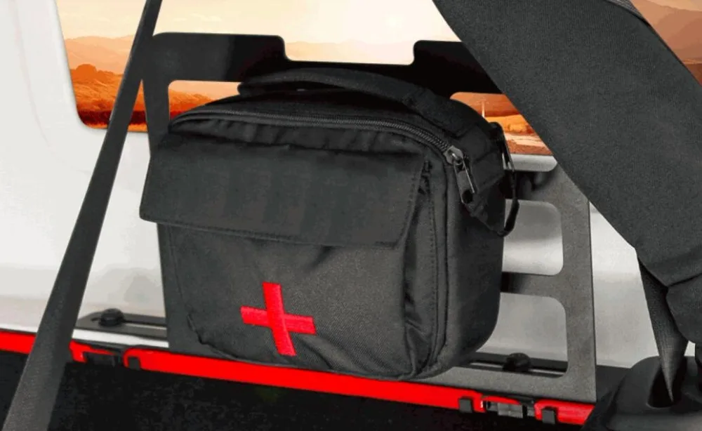 Задний багажник Грузовой держатель для хранения Средства для укладки инструментов сумка аптечки сталь нейлон для Jeep Wrangler 07 Up
